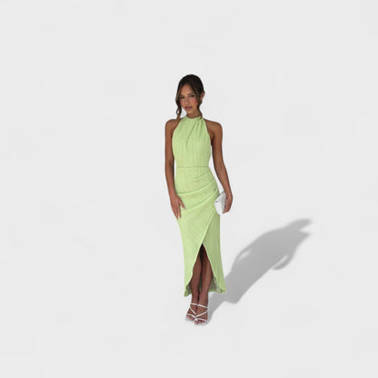 Camila - Pleated Maxi Dress