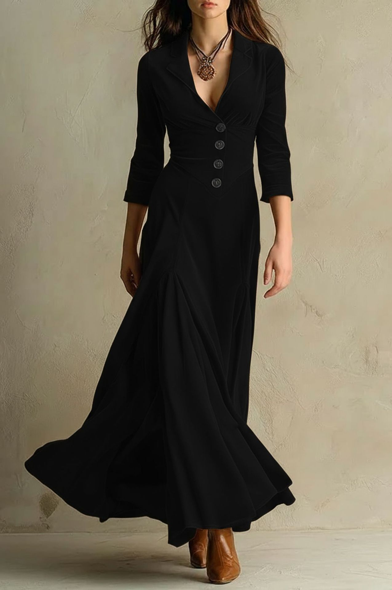 Vivienne | Velvet Long Dress