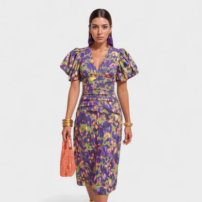 Lily - Tropical Blaze Dress