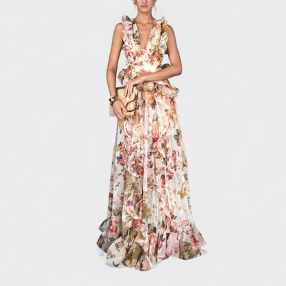 Isabela - Ruffled Maxi Dress