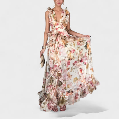 Isabela - Ruffled Maxi Dress