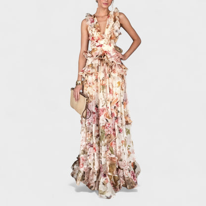 Isabela - Ruffled Maxi Dress