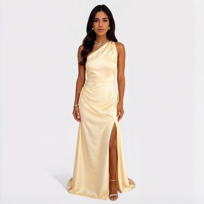 Aurelia - Elegant Satin Maxi Dress