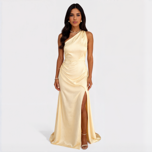 Aurelia - Elegant Satin Maxi Dress