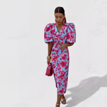 Lily - Tropical Blaze Dress