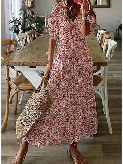 Lana | Figure-Flattering Boho Maxi Dress