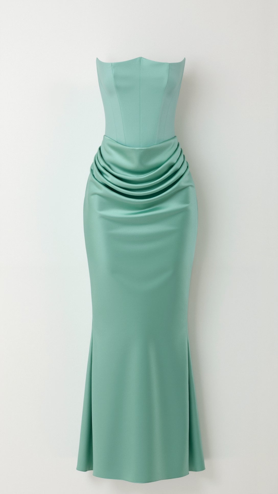 Esmeralda - Elegant Long Dress with Fitted Bodice