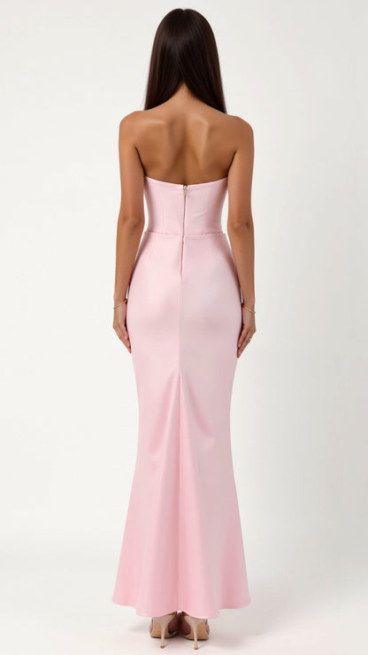 Esmeralda - Elegant Long Dress with Fitted Bodice