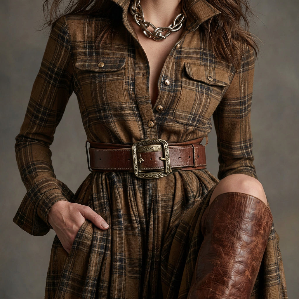 Mariana - Belted Shirt Dress