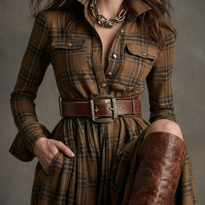 Mariana - Belted Shirt Dress