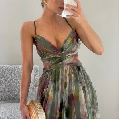 Margarida - Floral Print Maxi Dress