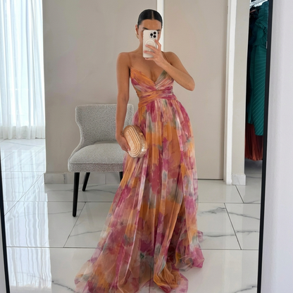 Margarida - Floral Print Maxi Dress