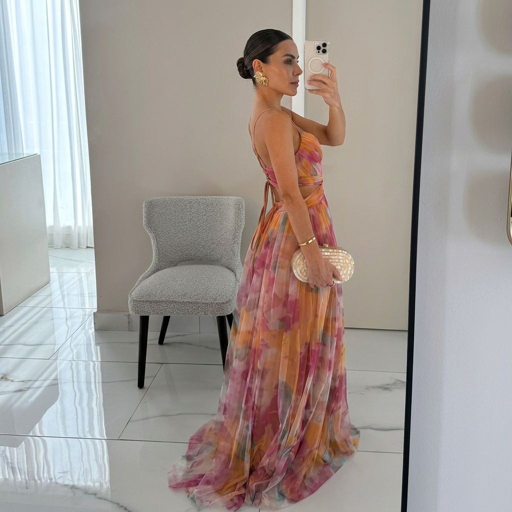Margarida - Floral Print Maxi Dress