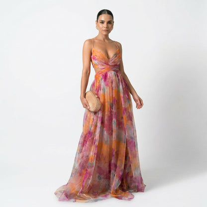 Margarida - Floral Print Maxi Dress