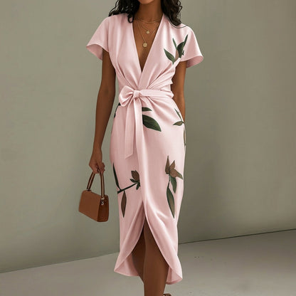 Isabel - Knot Detail Midi Dress