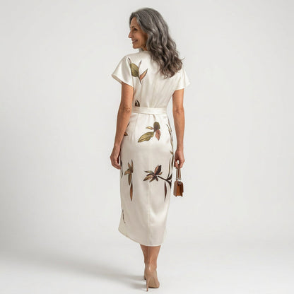 Isabel - Knot Detail Midi Dress