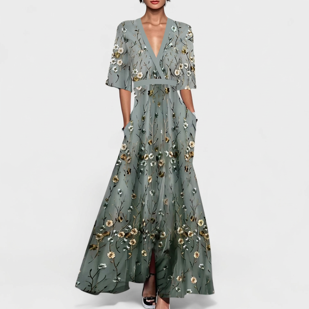 Rute - Chic Floral Maxi Dress