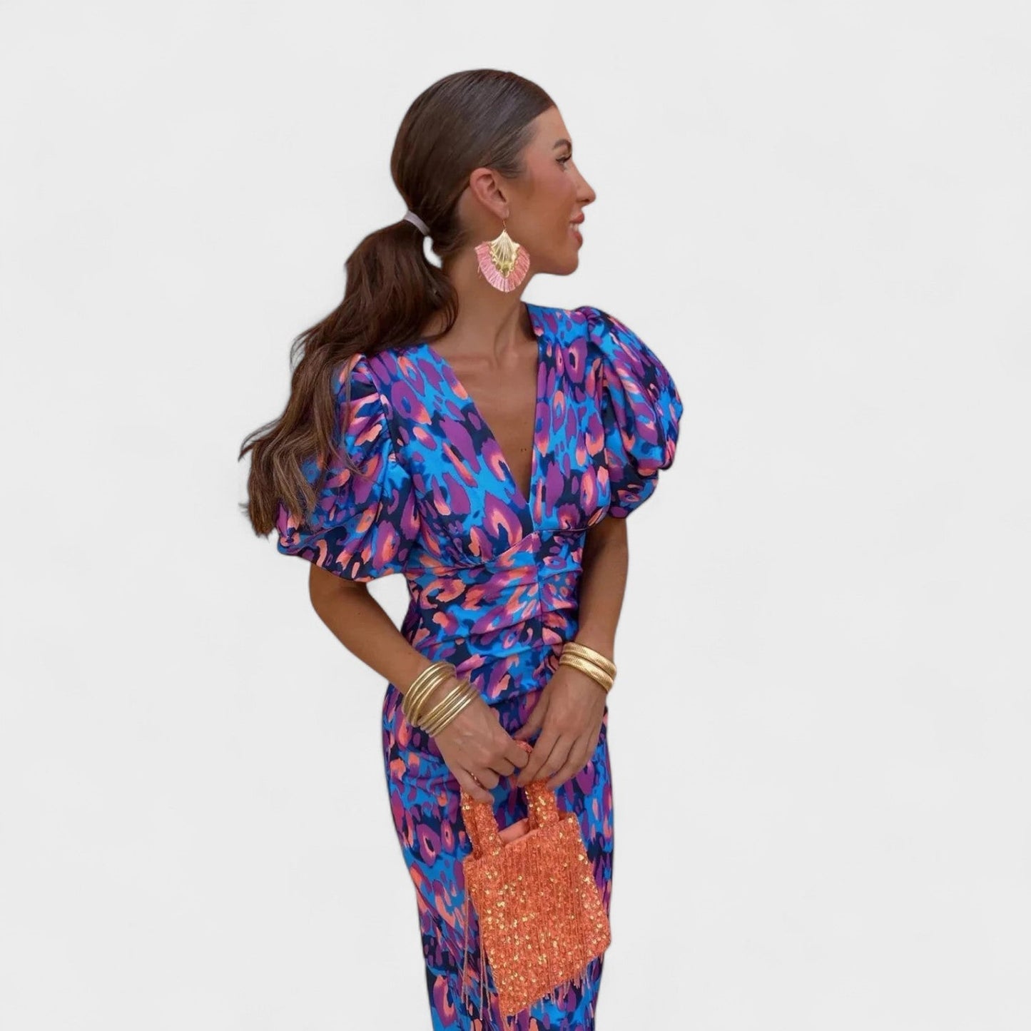 Lily - Tropical Blaze Dress