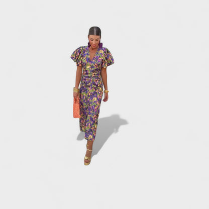 Lily - Tropical Blaze Dress