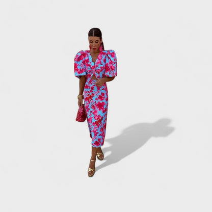 Lily - Tropical Blaze Dress