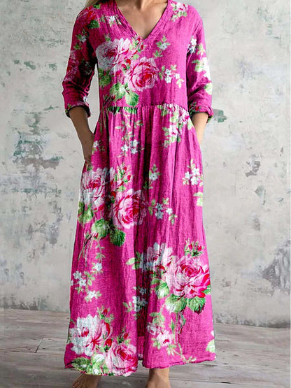 Rosaline™ | Bold Blossom Dress