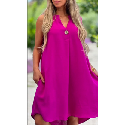 Elsie™ | Sleeveless V-neck Dress