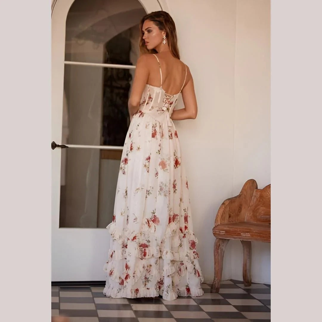 Sónia - Floral Print Midi Dress